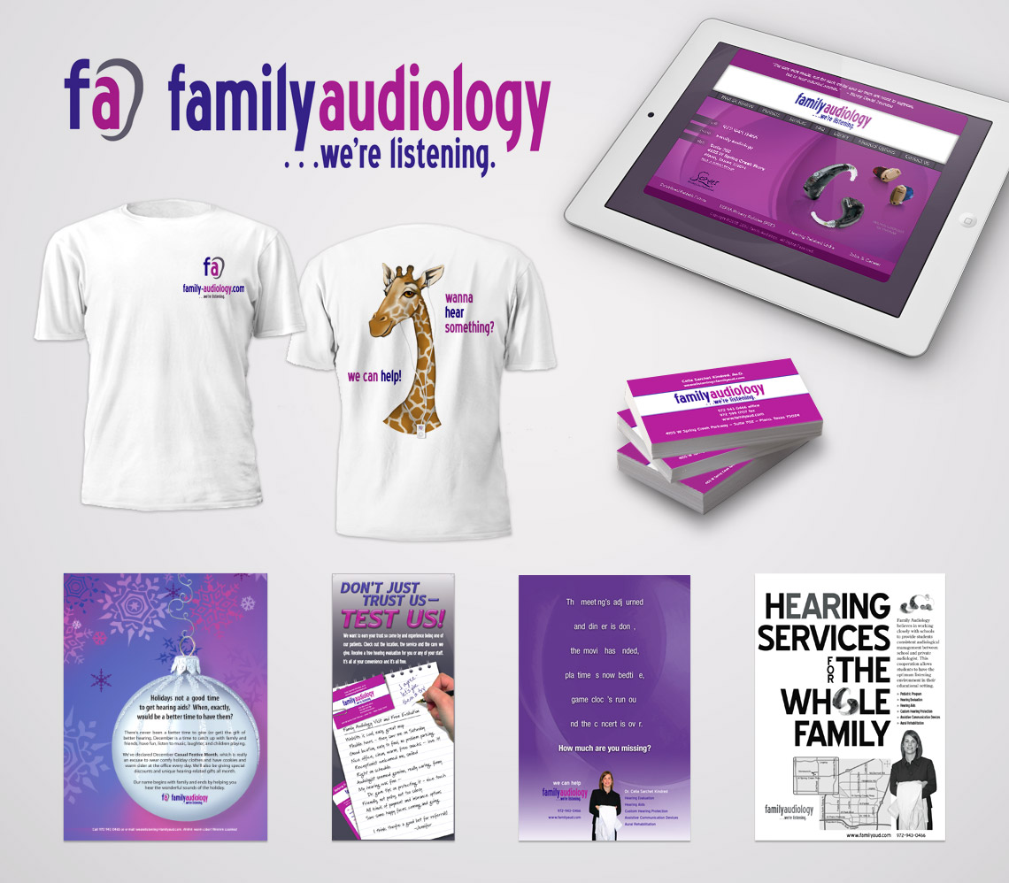 Logo and Responsive Web Site for Family Audiology