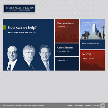 Web site Design for Higer Allen, Dallas, Texas