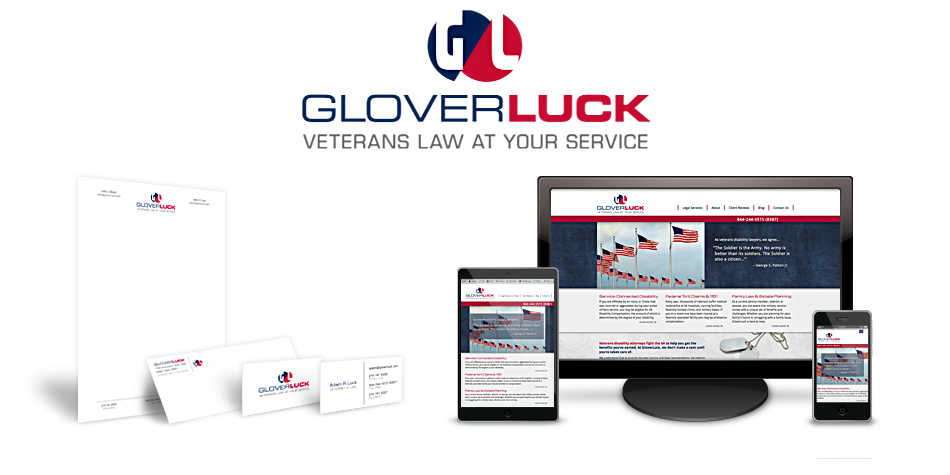 Web Design, Logo Design for Glover Luck Attorneys