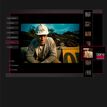 Website Design for Photographer Blaine Fisher