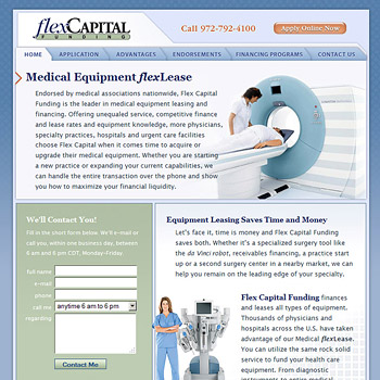 Flex Capital Funding Web Site Design