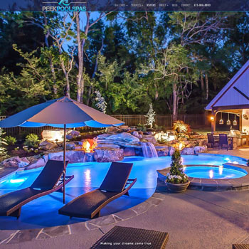 Website Design for Peek Pools, Franklin, Nashville, Tennessee